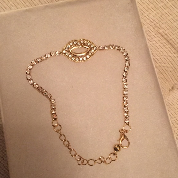 Gold Tone Cubic Tennis Bracelet - Picture 2 of 6